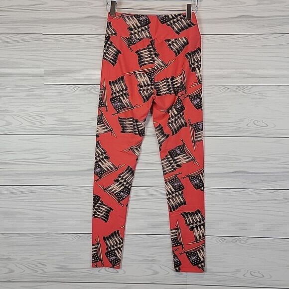 LulaRoe Tween 4th of July print legging Women's Size S - Picture 6 of 11